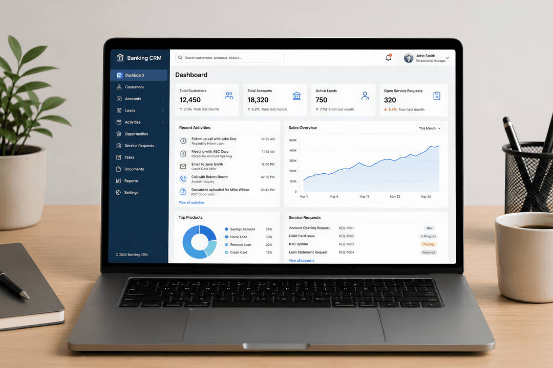 CREYSTO Banking Dashboard